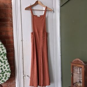 Sienna Sky Burnt Orange Midi Jumpsuit